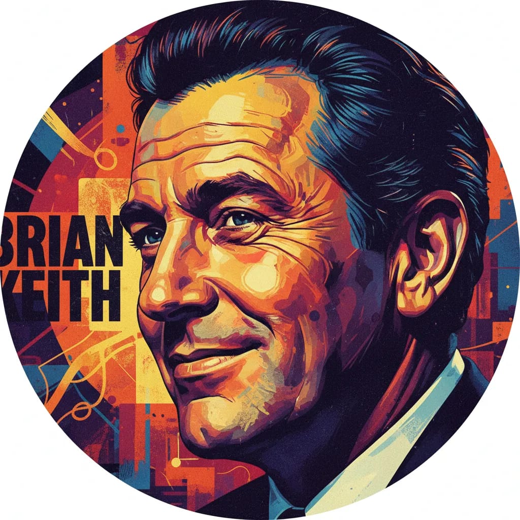 Artistic portrait of Brian Keith