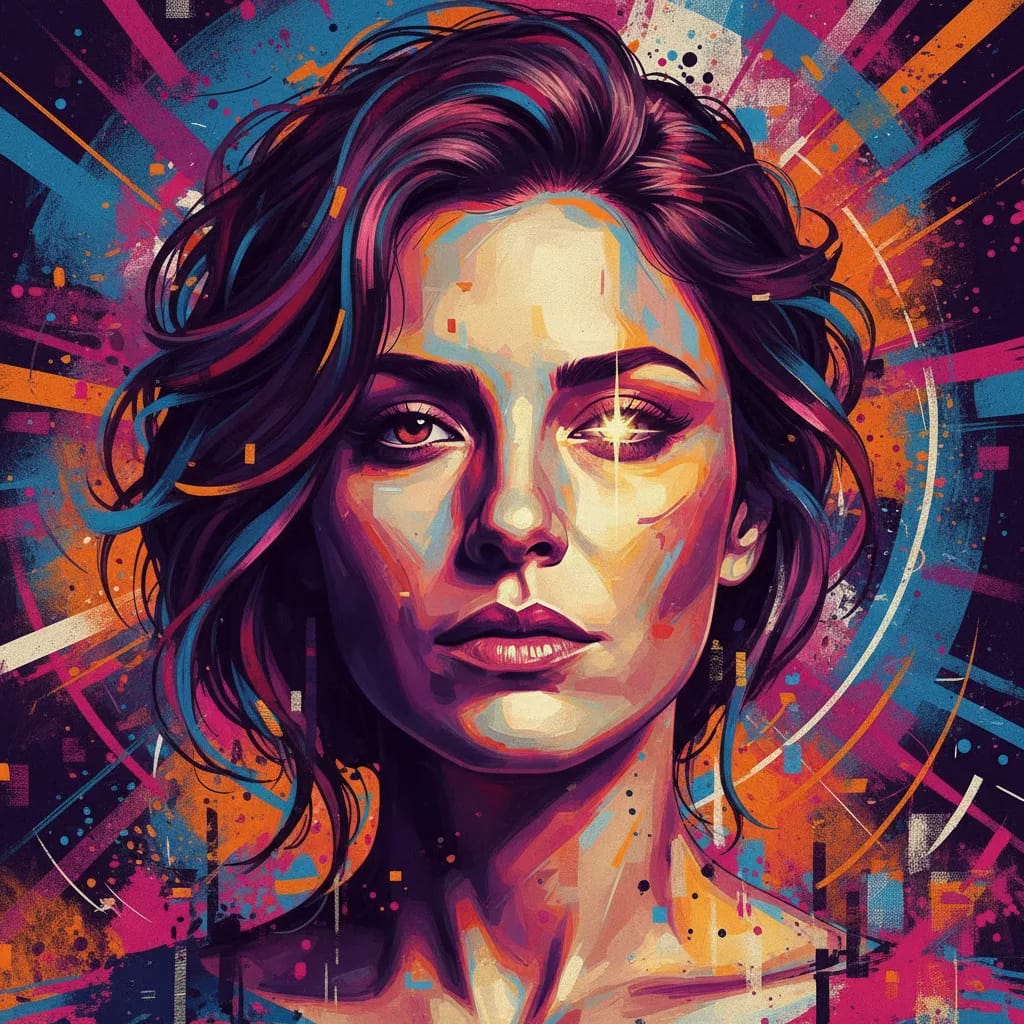 Artistic portrait of Adriana Ugarte