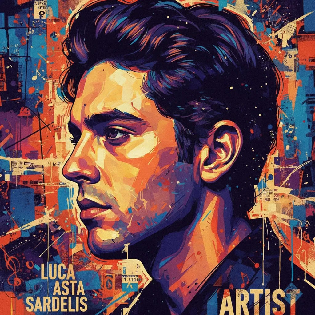 Artistic portrait of Luca Asta Sardelis