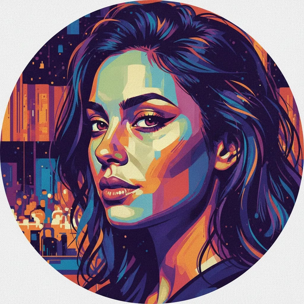 Artistic portrait of Briana Andrade-Gomes