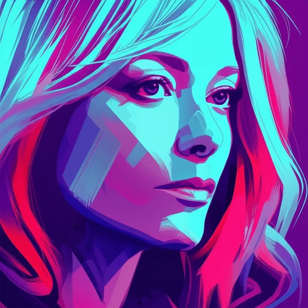 Artistic portrait of Bonnie Bedelia