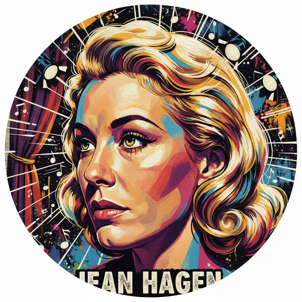 Artistic portrait of Jean Hagen