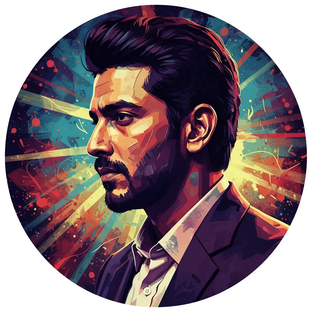 Artistic portrait of Neil Bhoopalam