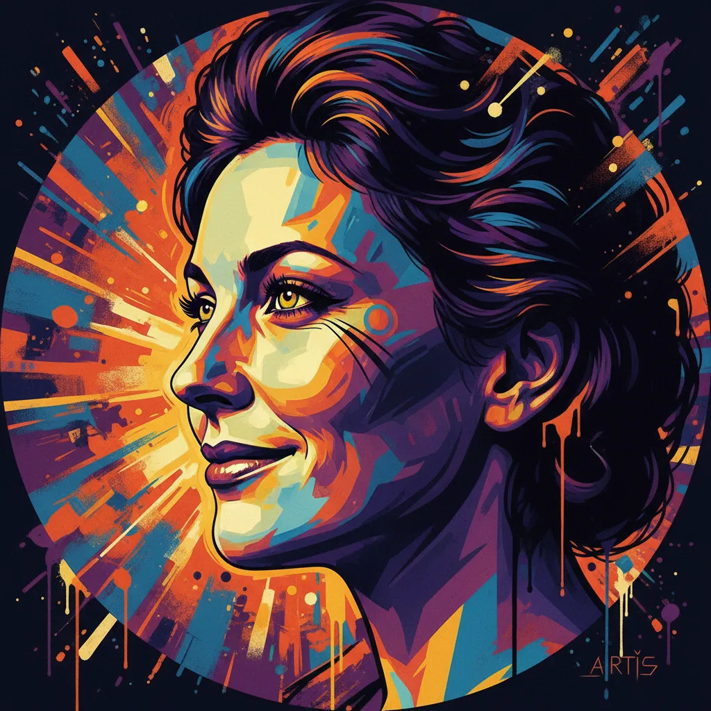 Artistic portrait of Gail Strickland