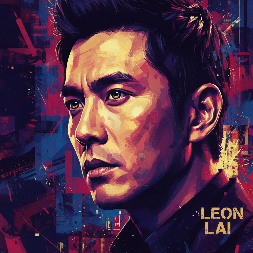 Artistic portrait of Leon Lai