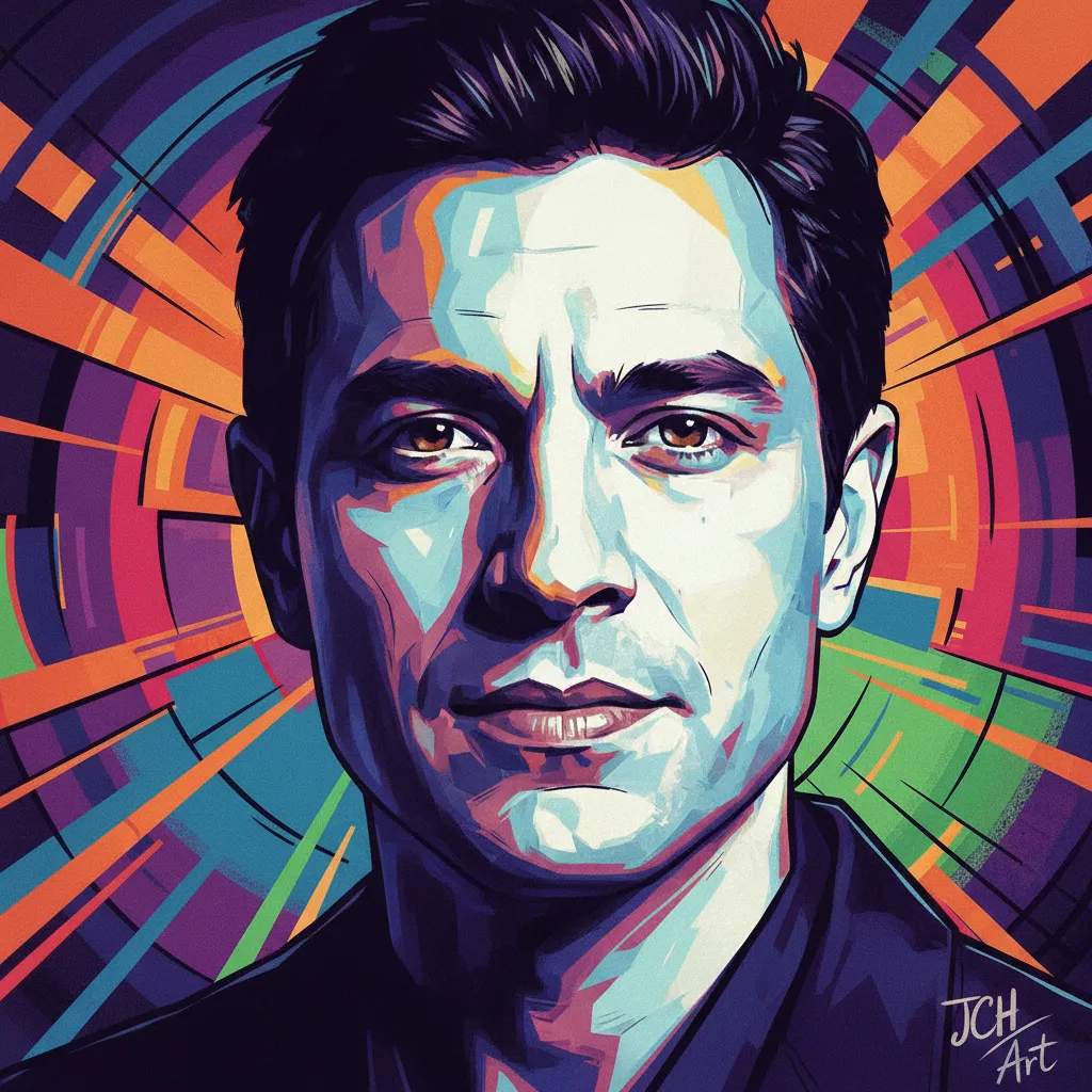 Artistic portrait of Juan Carlos Hernández