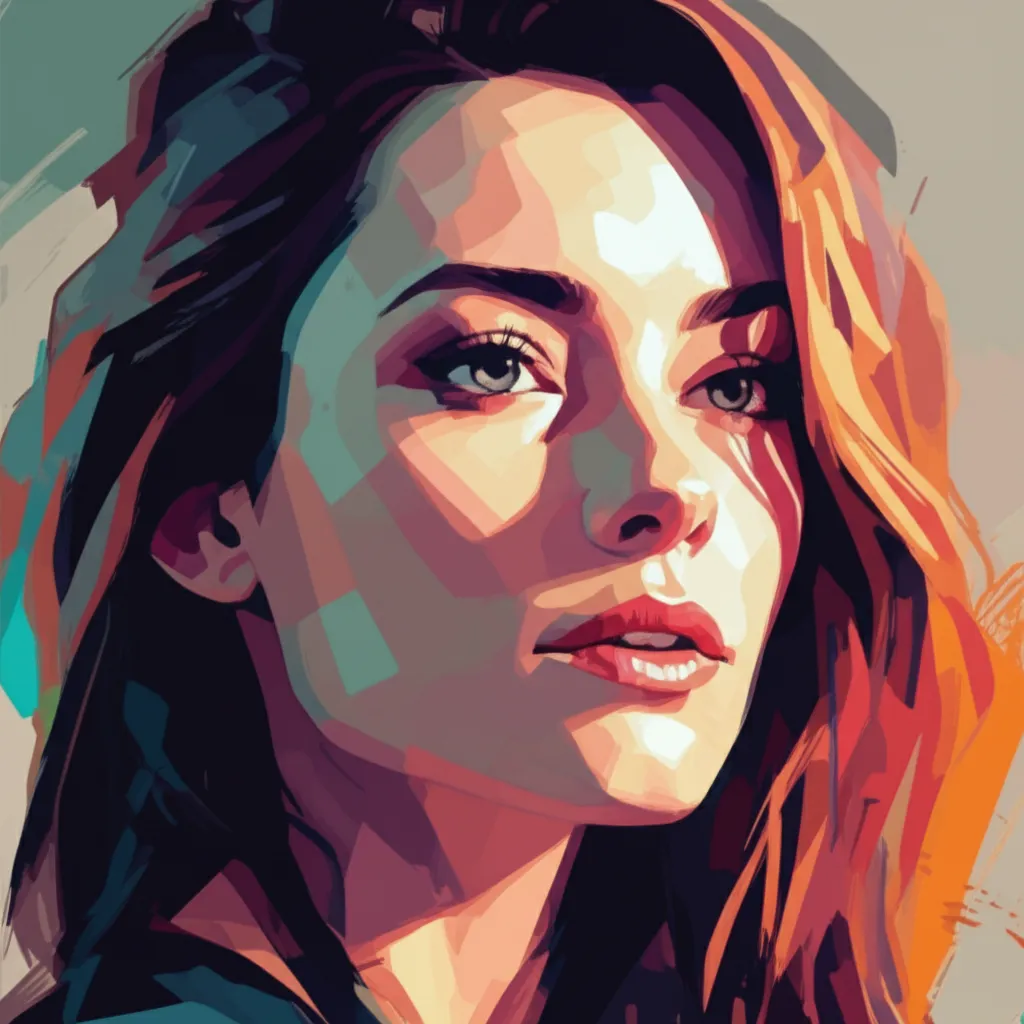 Artistic portrait of Michelle Monaghan