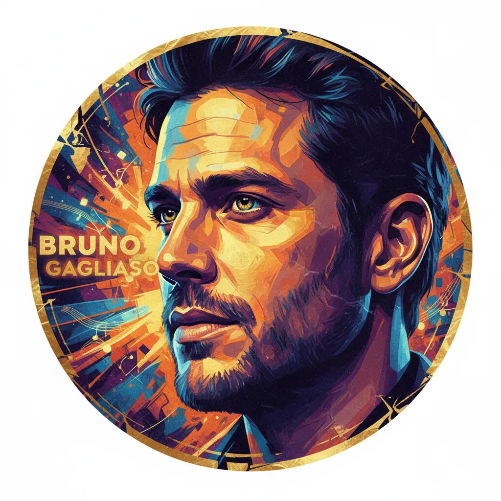 Artistic portrait of Bruno Gagliasso