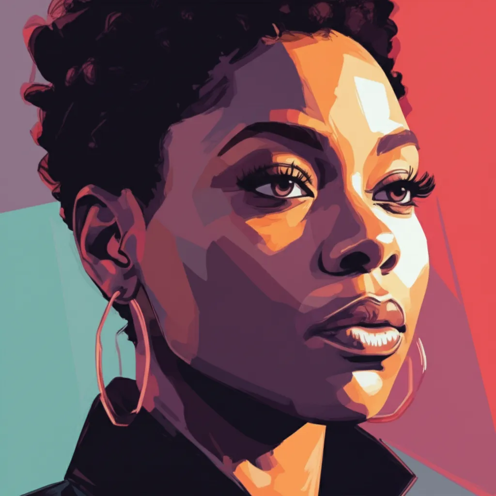 Artistic portrait of Lena Waithe