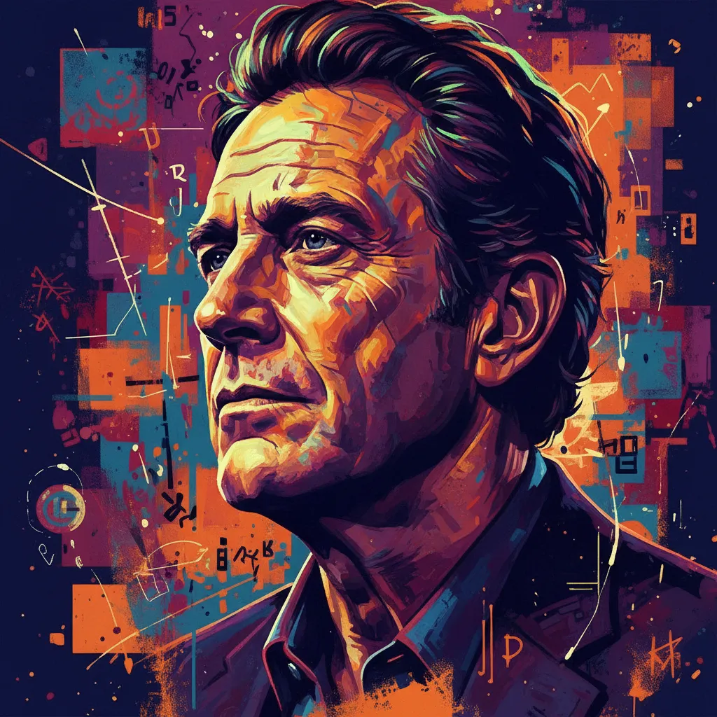 Artistic portrait of Geoffrey Lewis
