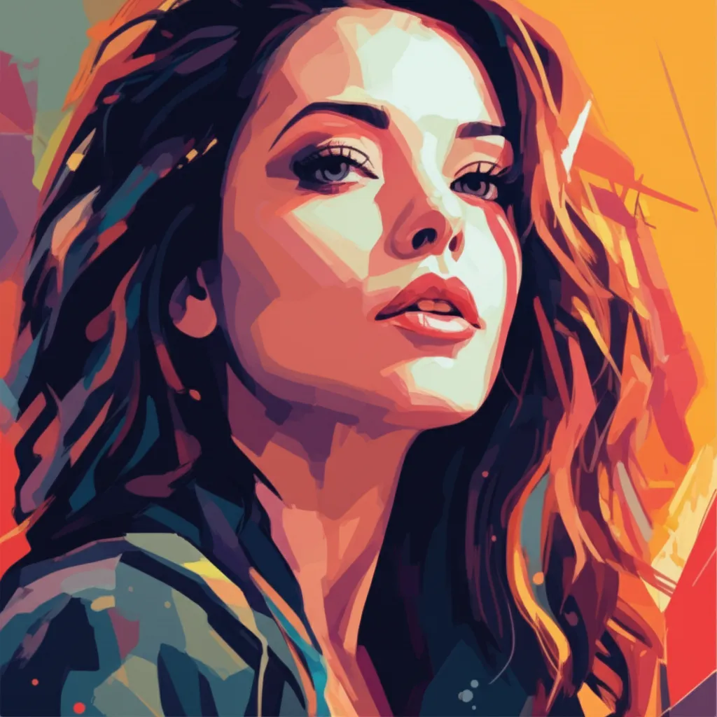 Artistic portrait of Alyssa Milano