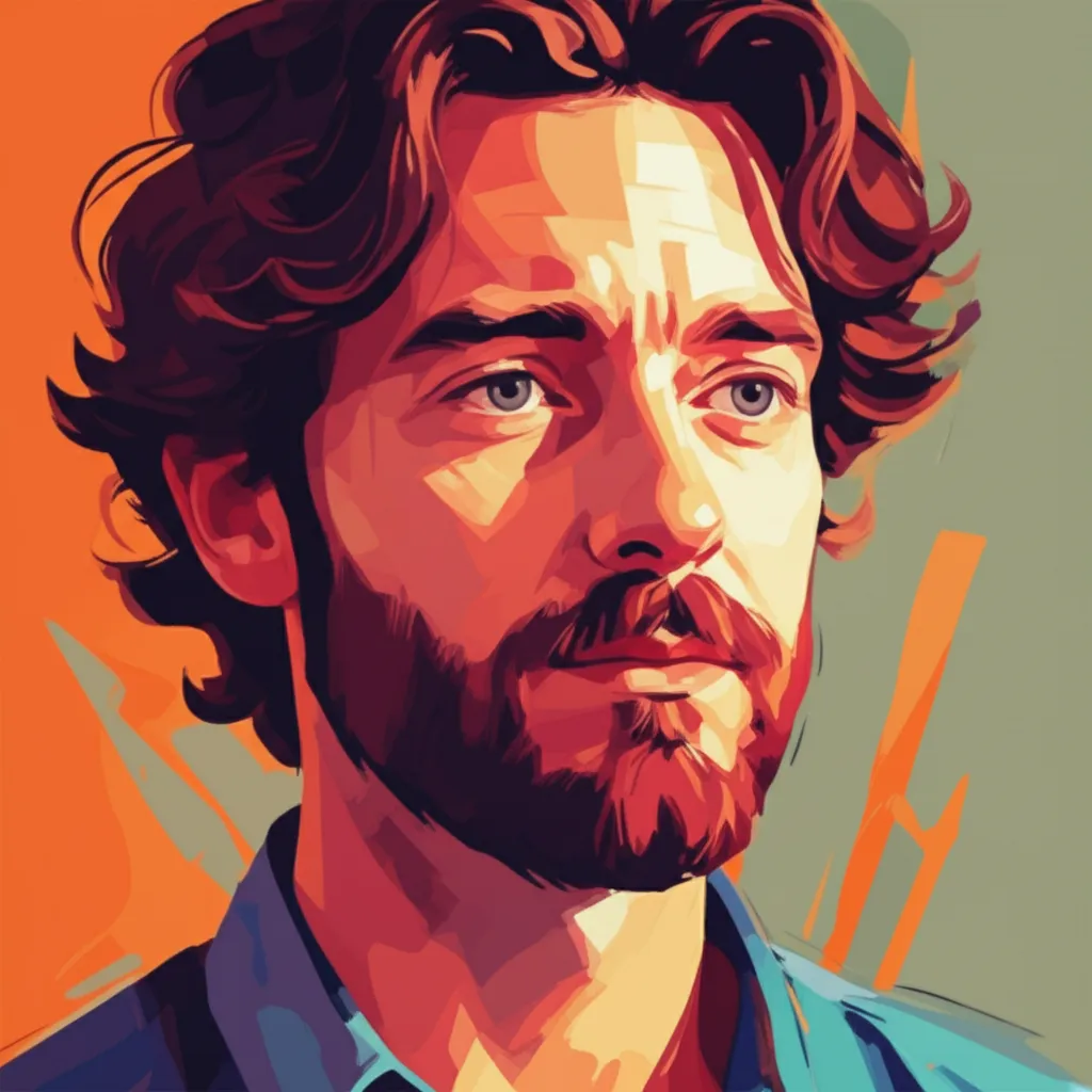 Artistic portrait of Daniel Scheinert