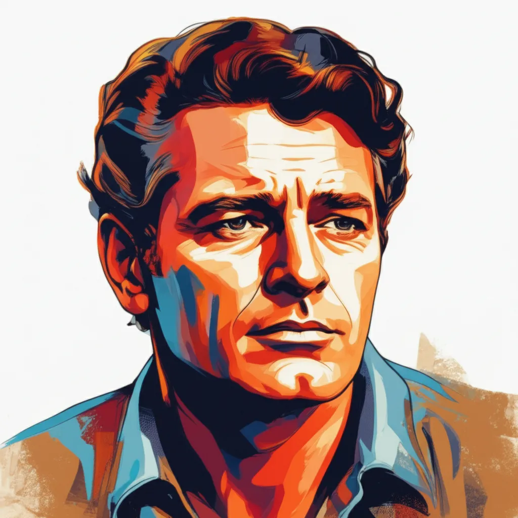 Artistic portrait of Rock Hudson