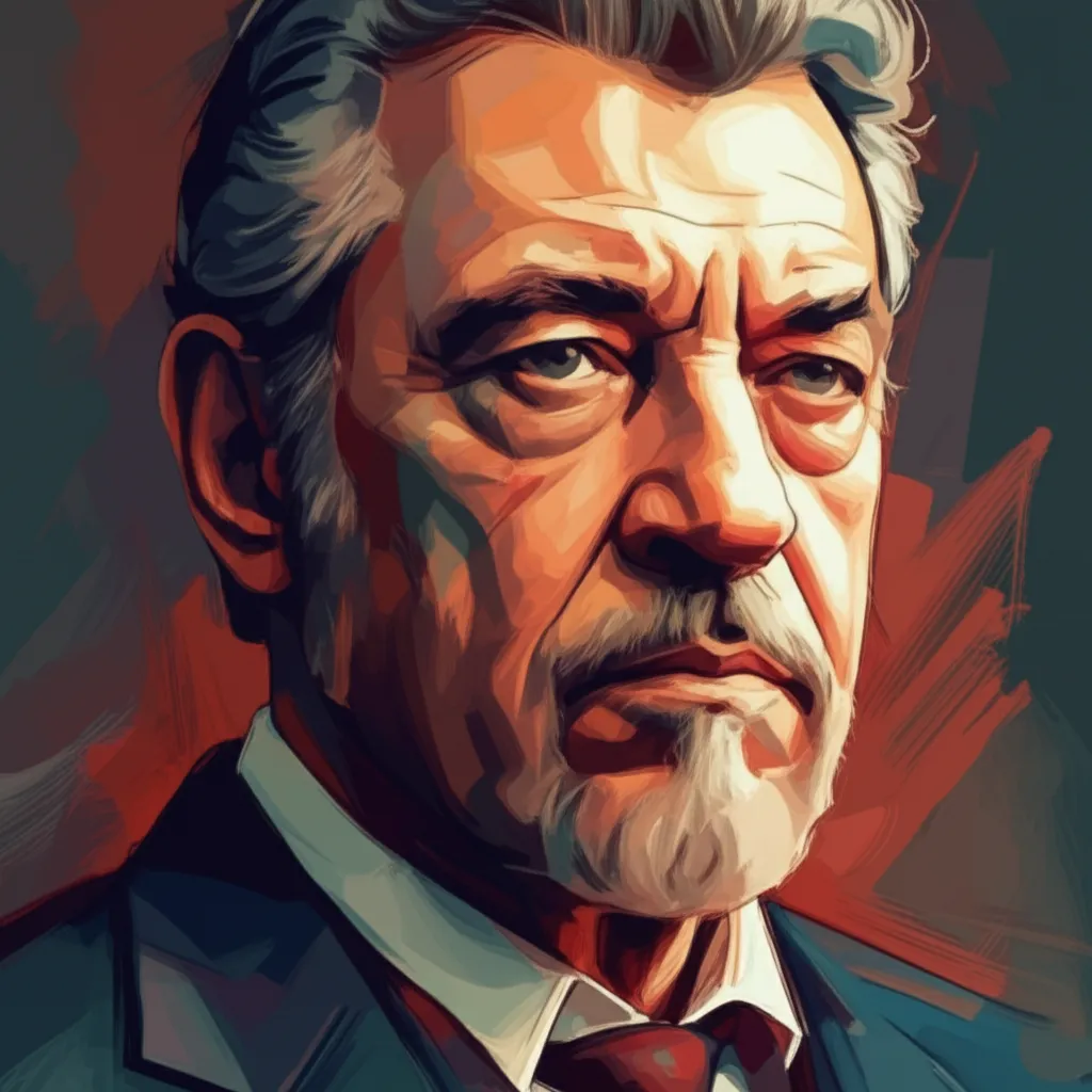 Artistic portrait of Ben Kingsley