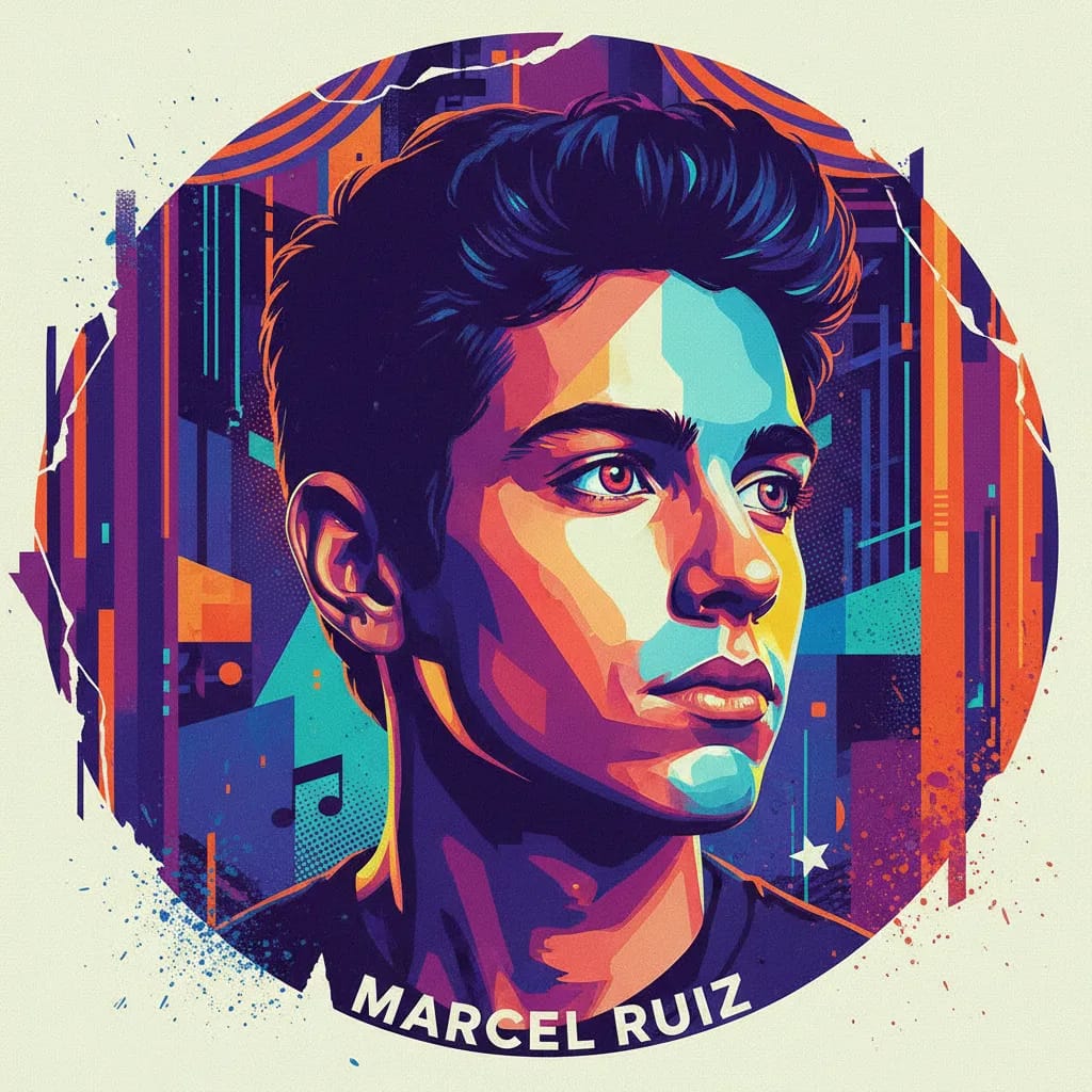 Artistic portrait of Marcel Ruiz