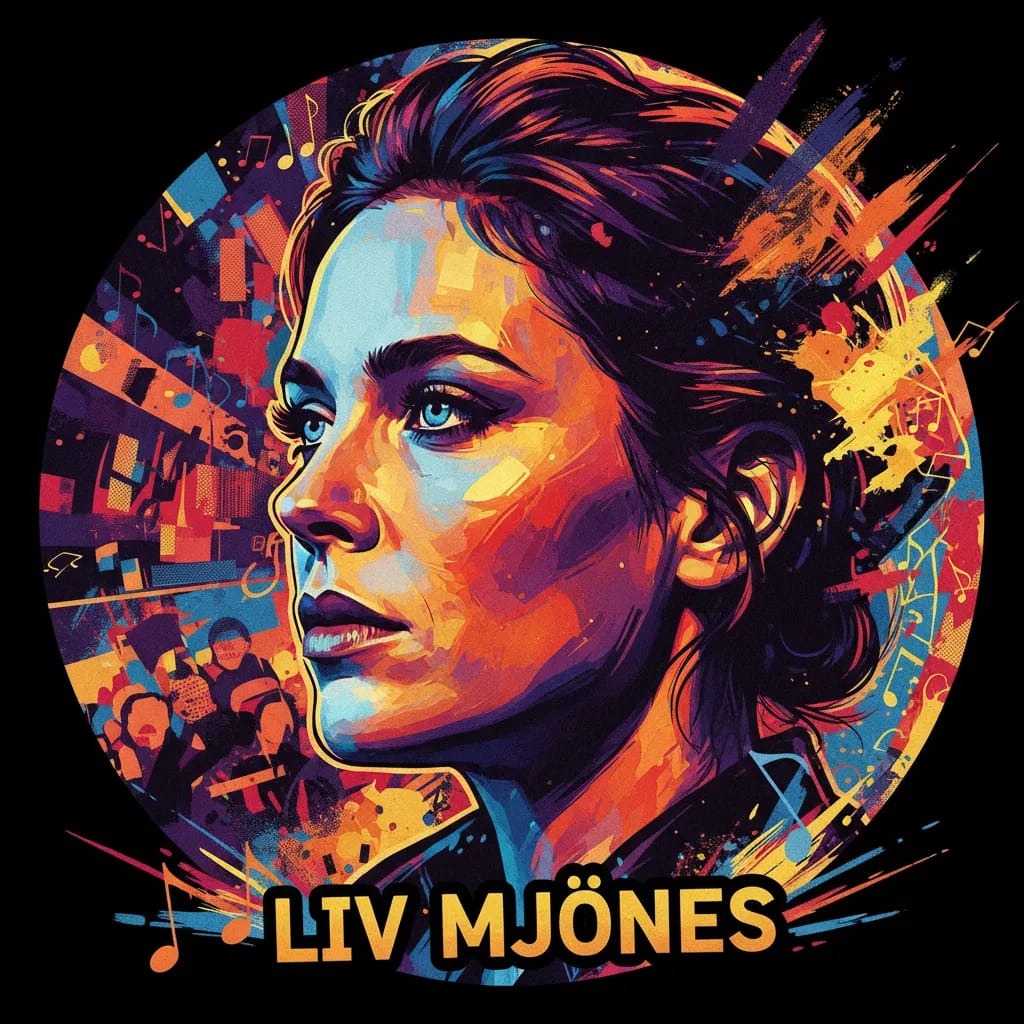 Artistic portrait of Liv Mjönes