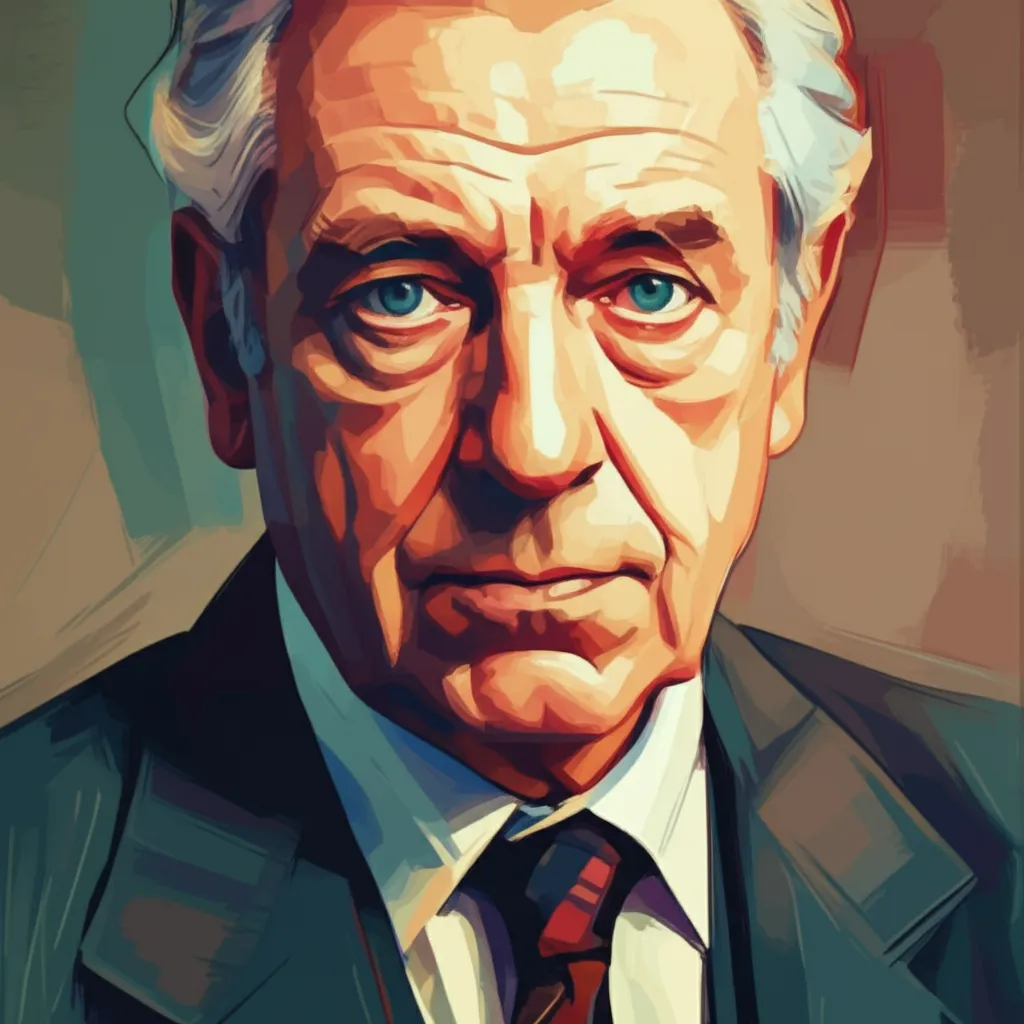 Artistic portrait of Michael Gambon