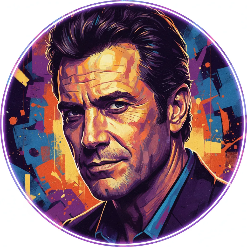 Artistic portrait of Armand Assante