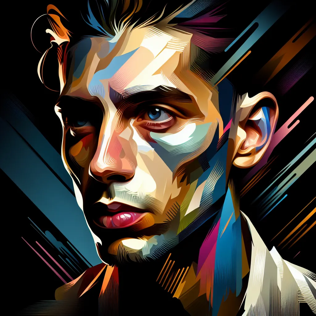 Artistic portrait of Álvaro Morte