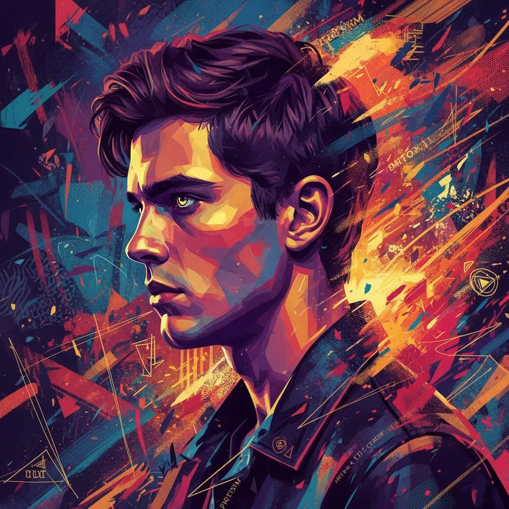 Artistic portrait of Gijs Blom