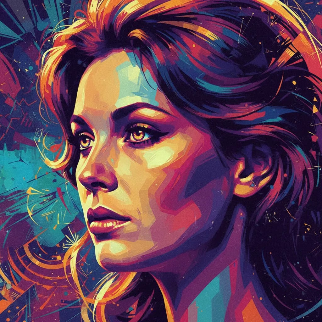 Artistic portrait of Kristina Wayborn