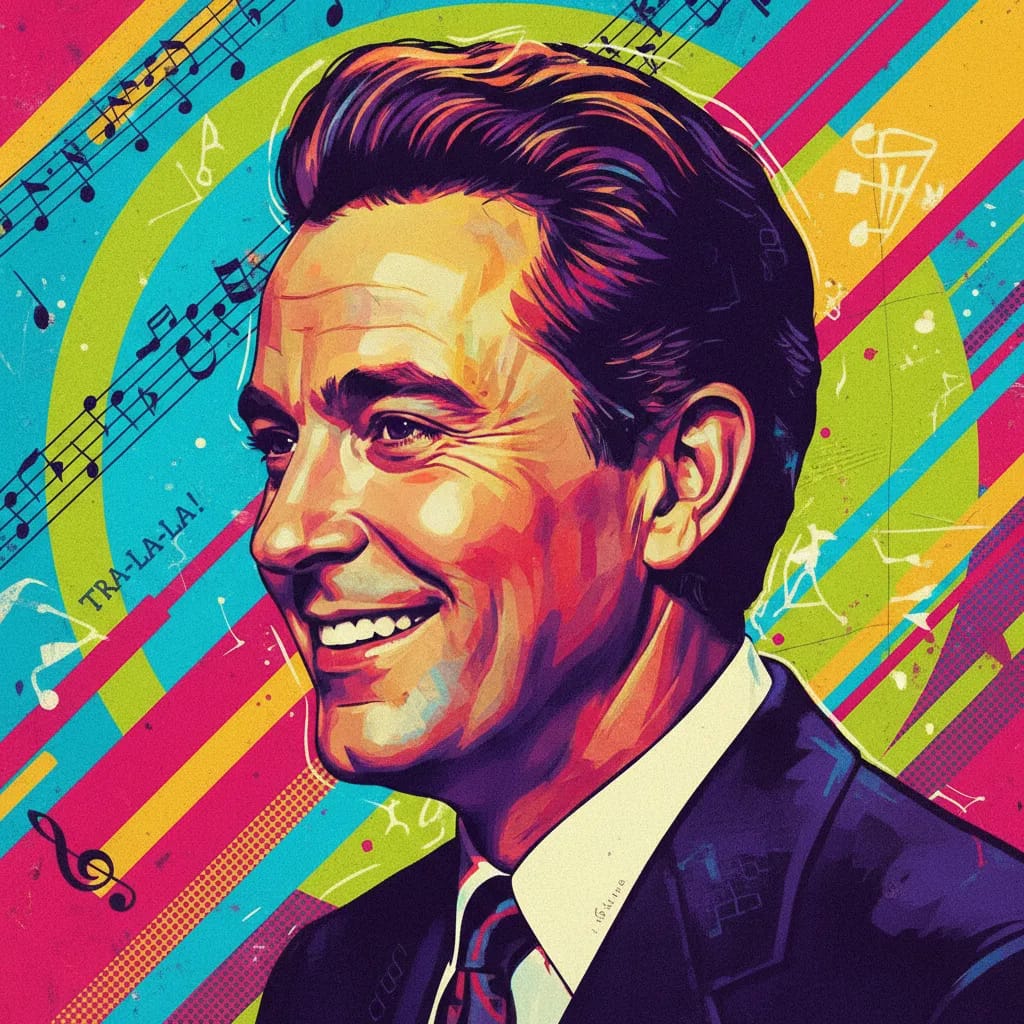 Artistic portrait of Dick Van Dyke