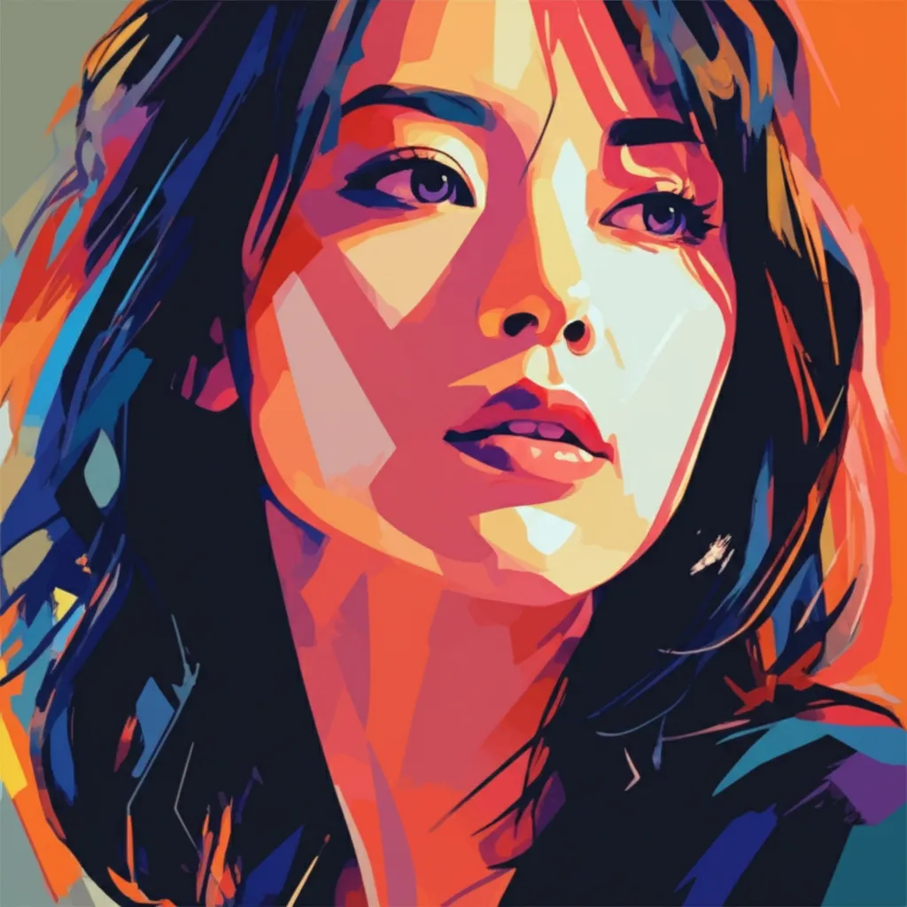 Artistic portrait of Reika Kirishima