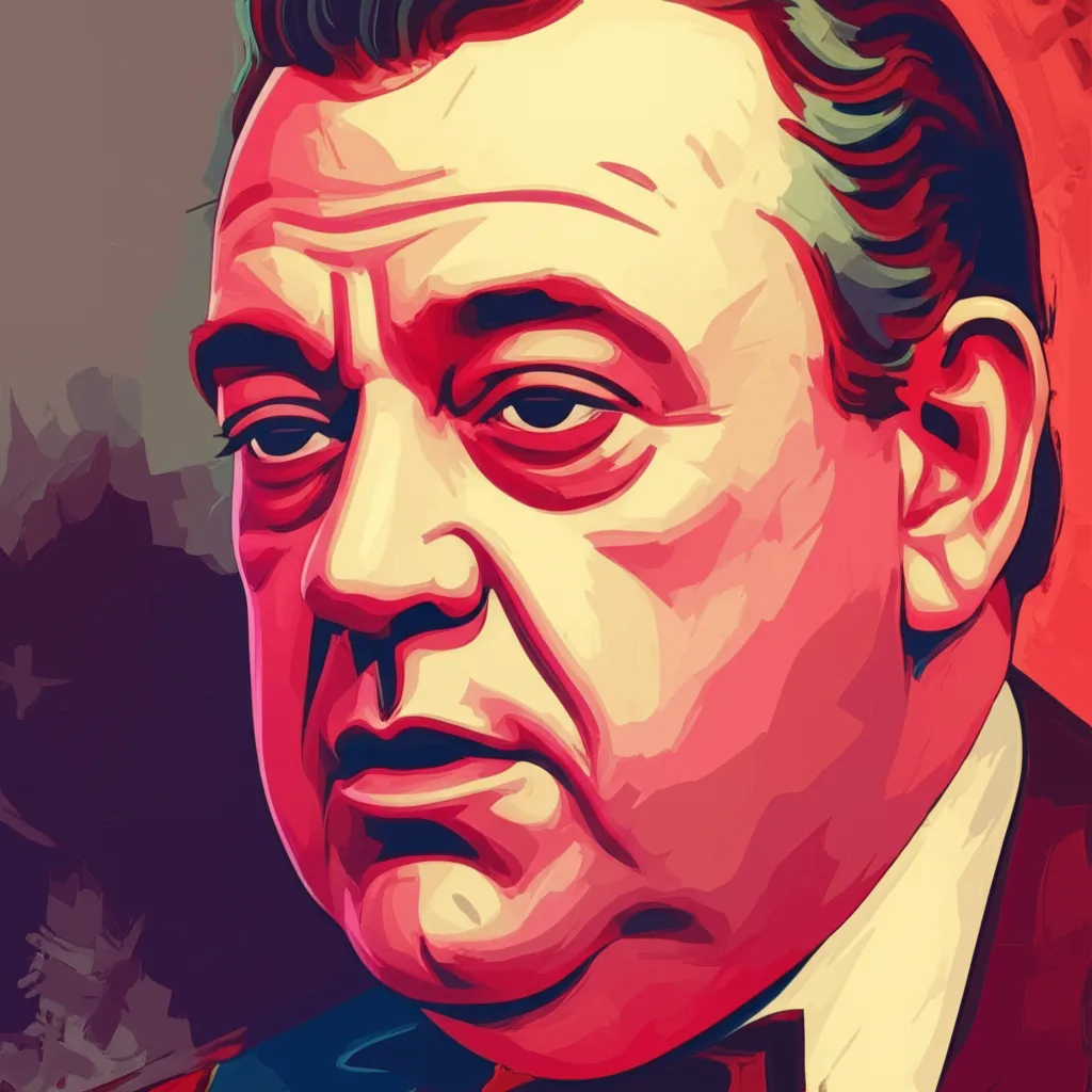 Artistic portrait of Jackie Gleason