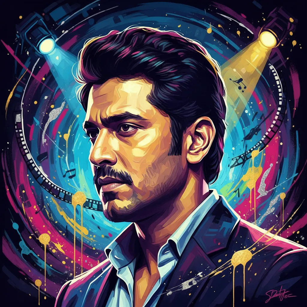 Artistic portrait of D. Santosh