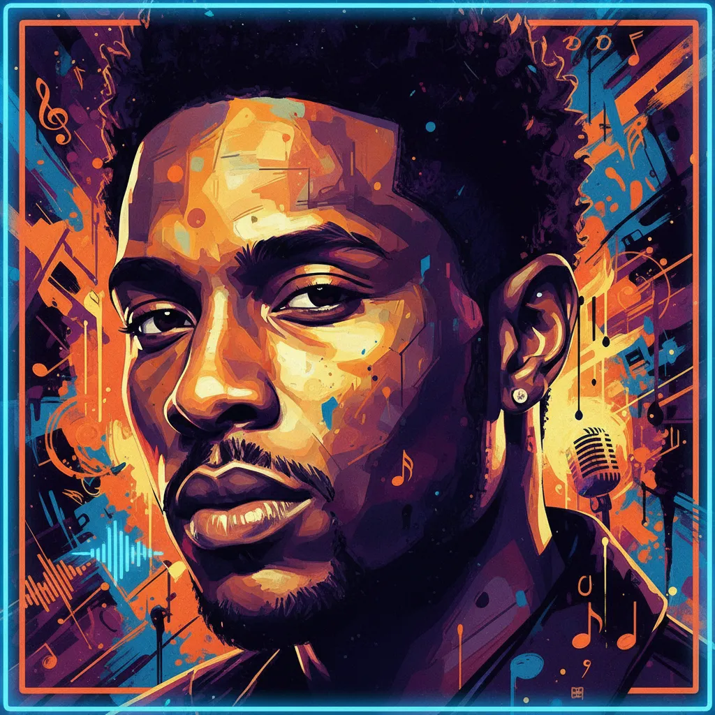 Artistic portrait of Trey Songz