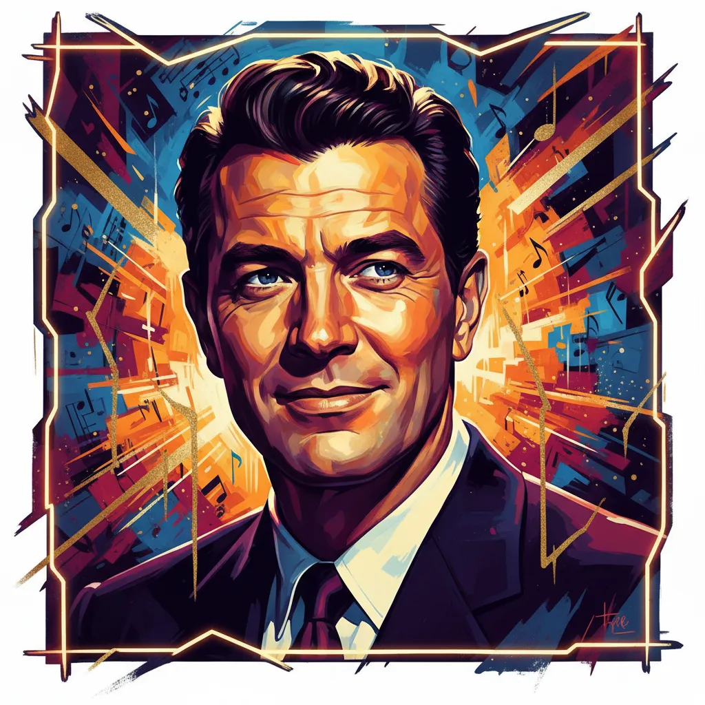 Artistic portrait of Howard Keel