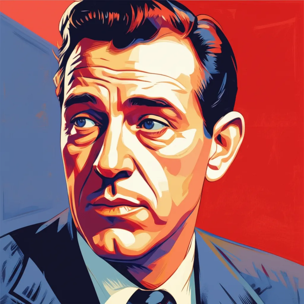 Artistic portrait of Frank Lovejoy