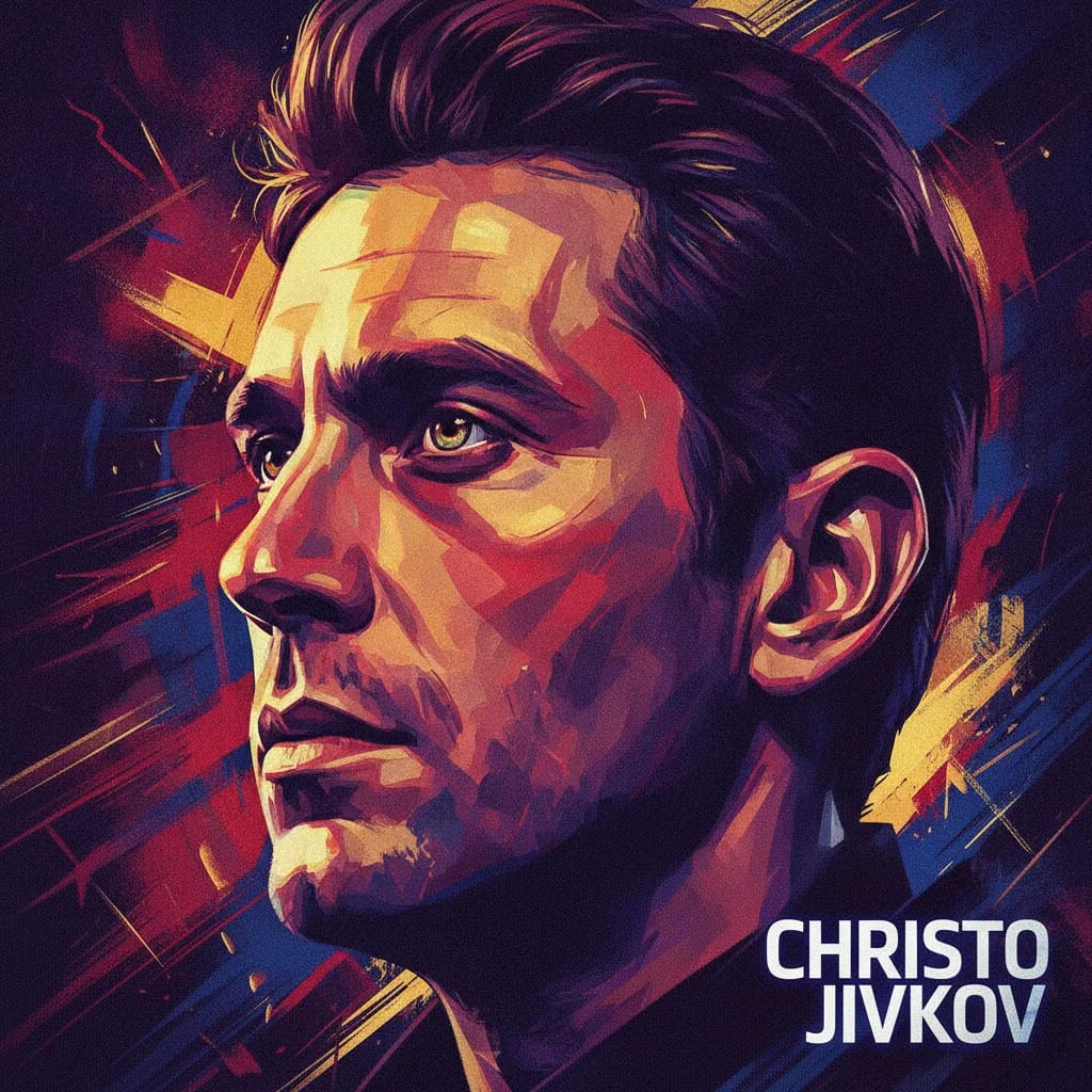 Artistic portrait of Christo Jivkov