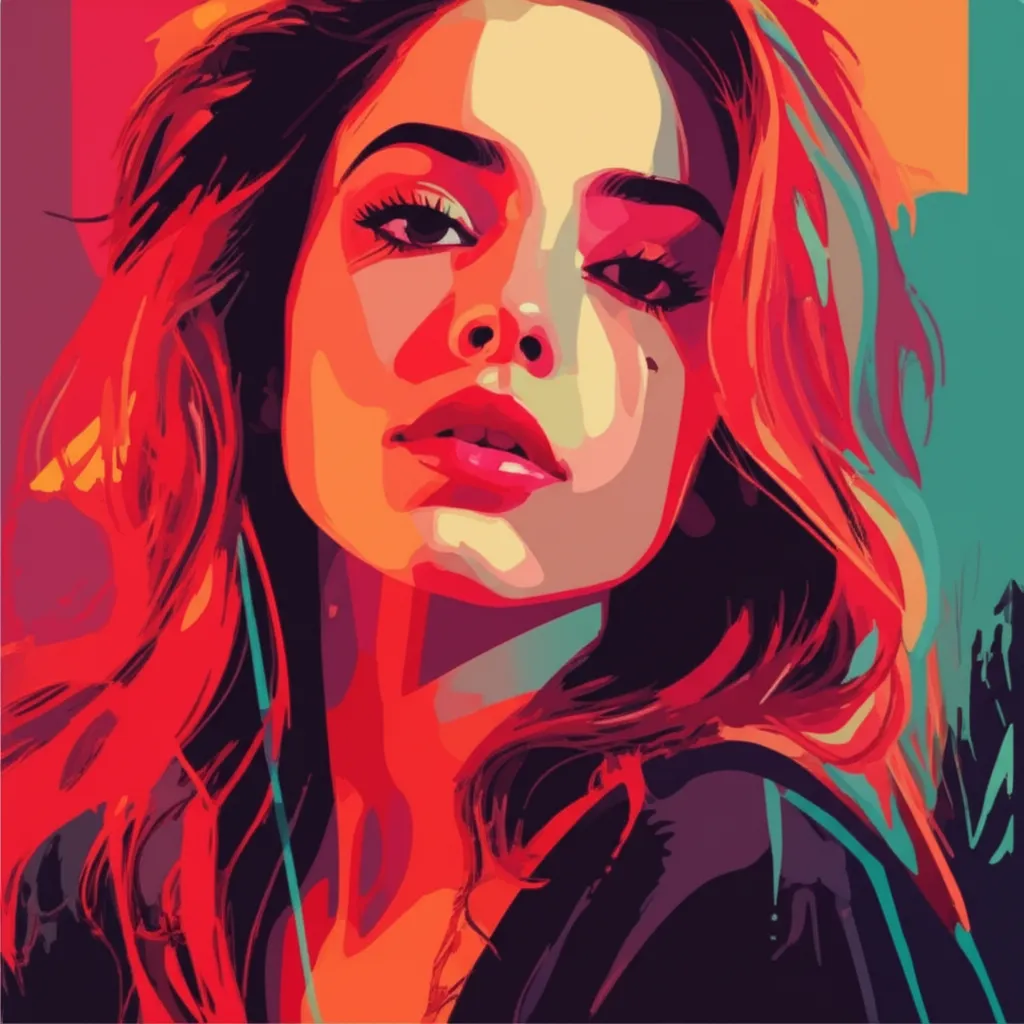 Artistic portrait of Lucy Paez