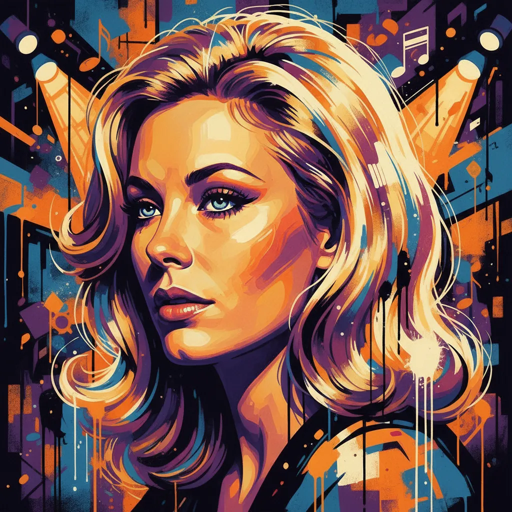 Artistic portrait of Britt Ekland