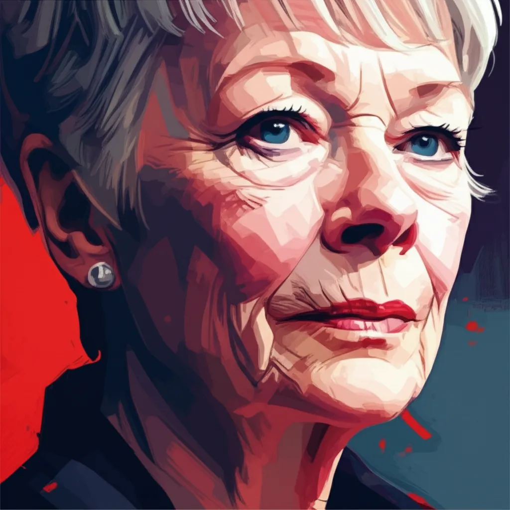 Artistic portrait of Judi Dench