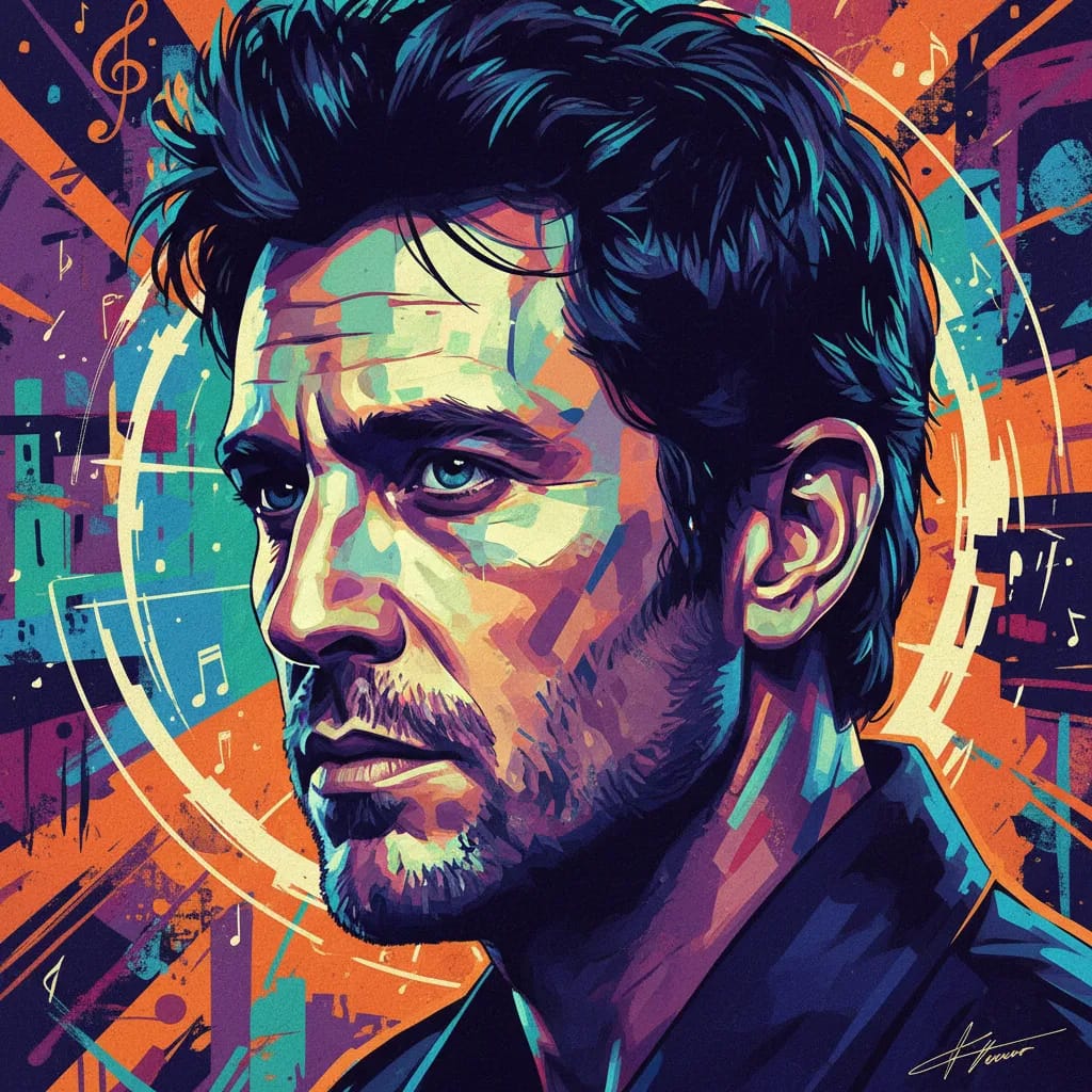 Artistic portrait of Elias Koteas