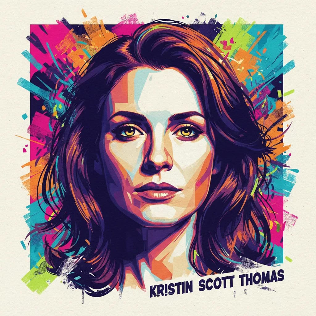Artistic portrait of Kristin Scott Thomas