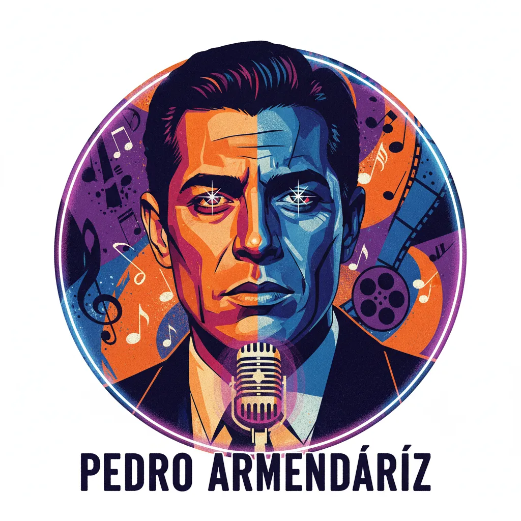 Artistic portrait of Pedro Armendáriz