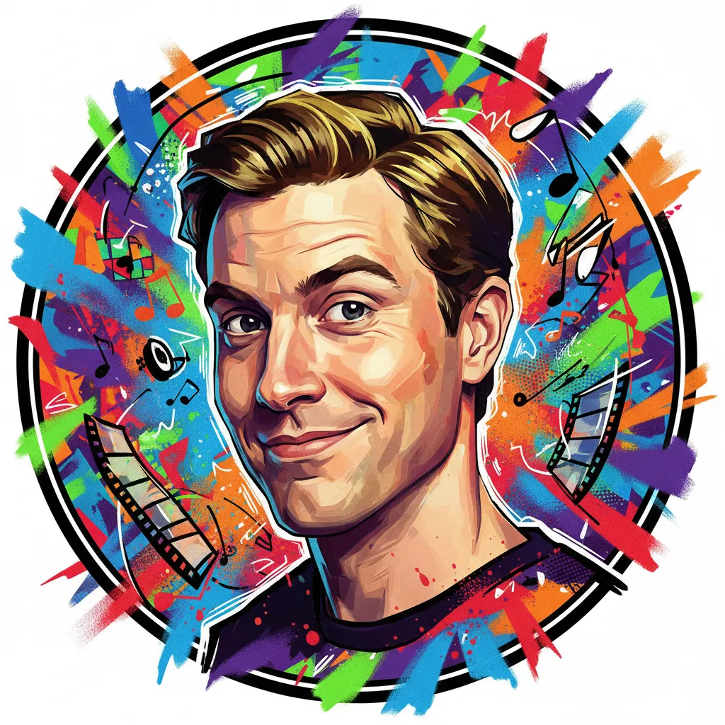 Artistic portrait of Jon Heder