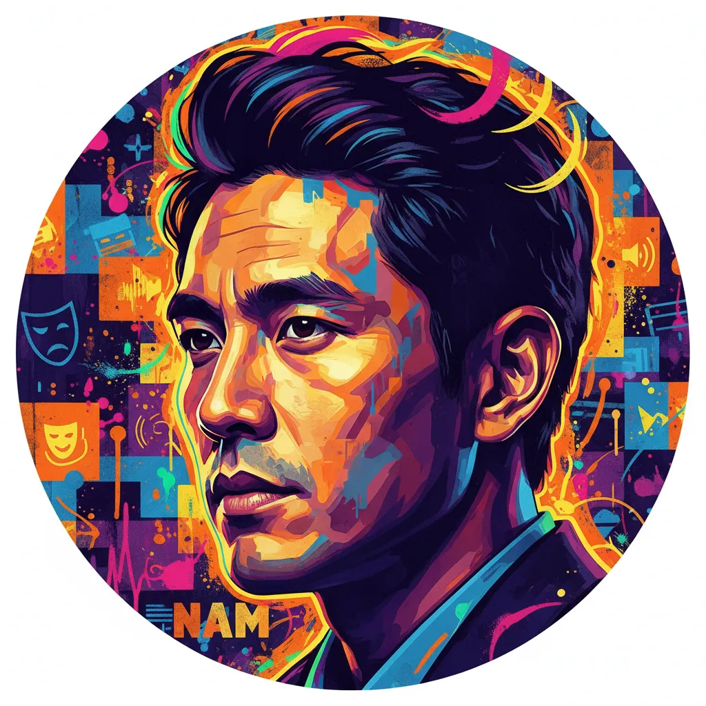 Artistic portrait of Leonardo Nam