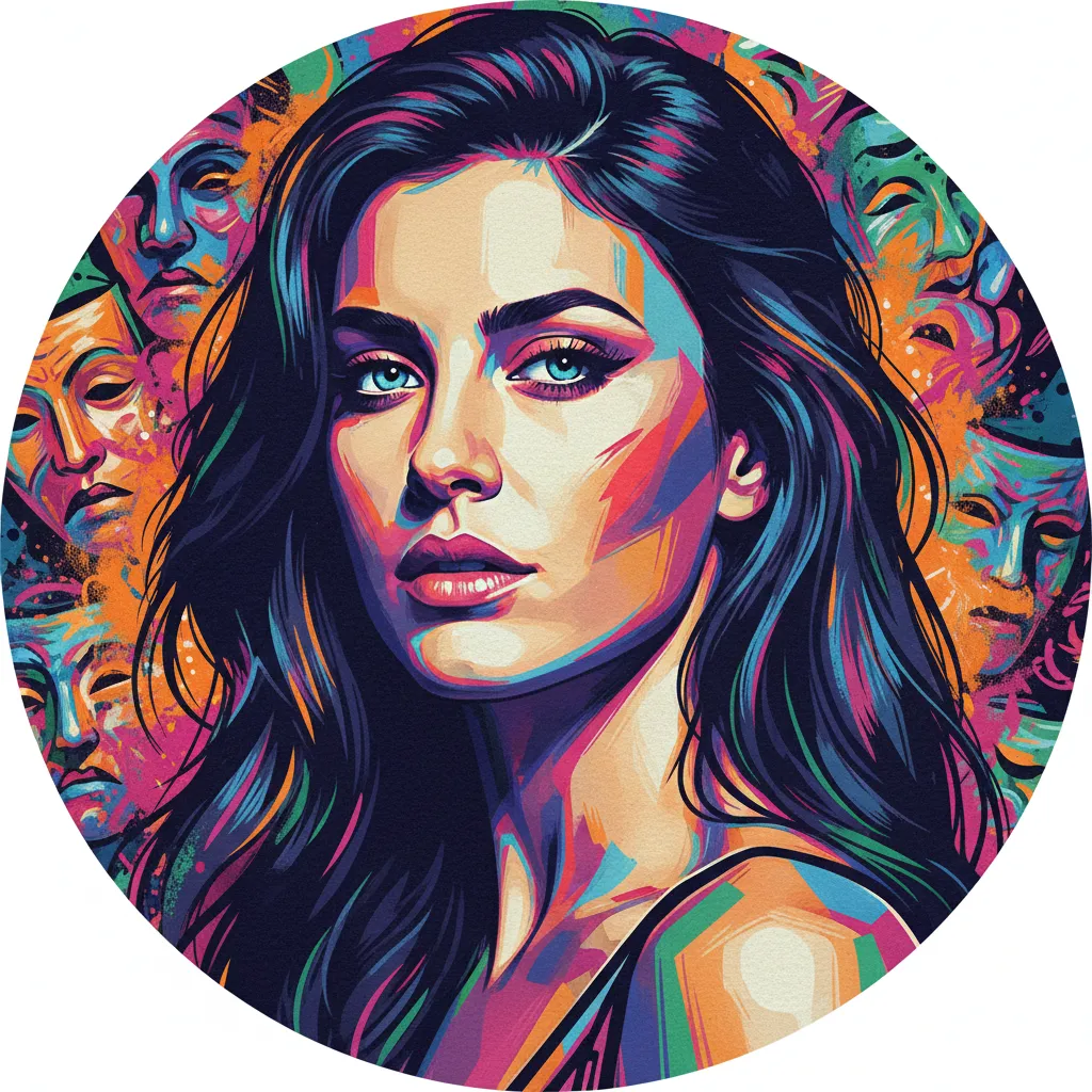 Artistic portrait of Blanca Suárez