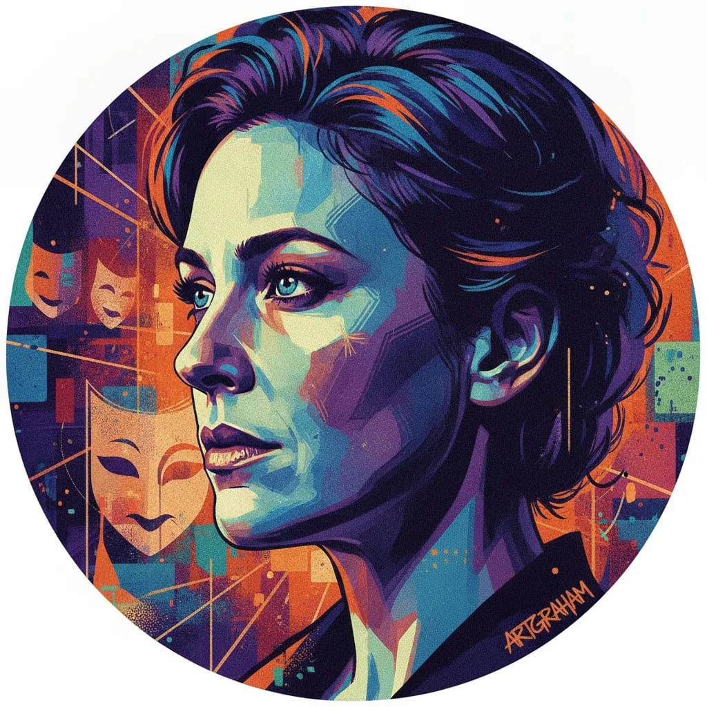 Artistic portrait of Enid Graham