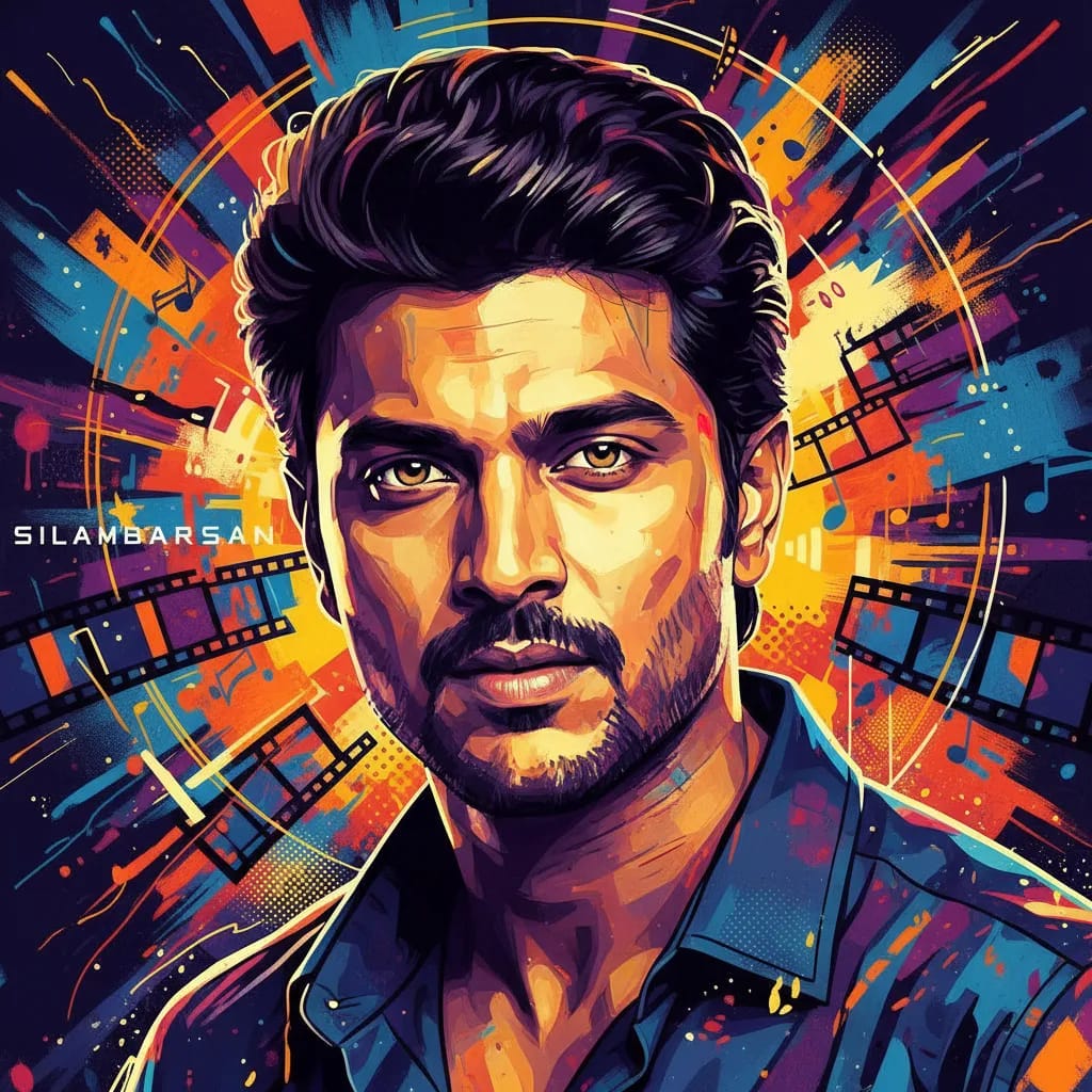 Artistic portrait of Silambarasan Rajendar