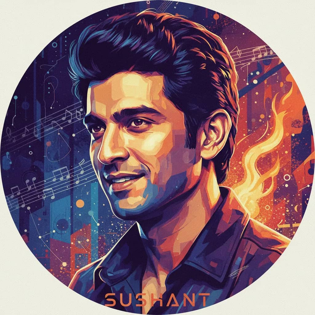 Portrait of Sushant Singh Rajput
