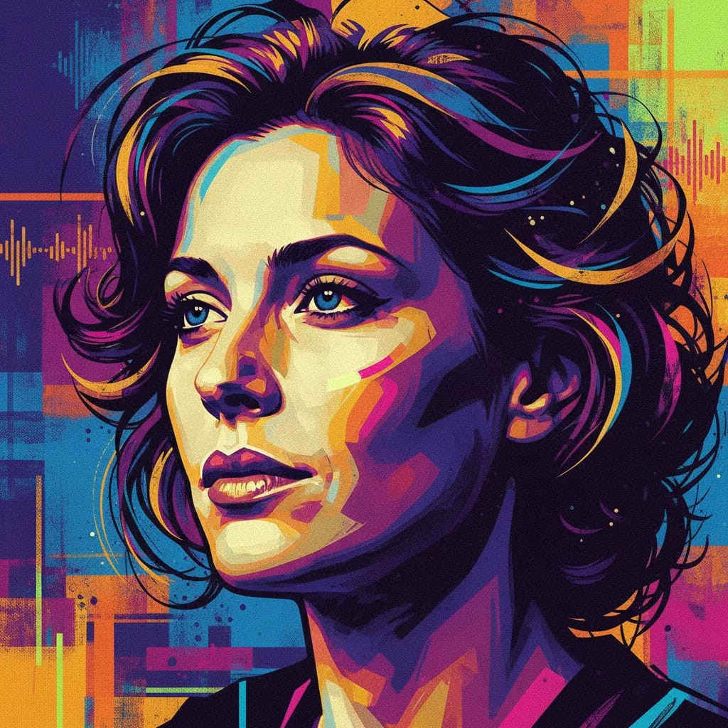 Artistic portrait of Greta Scacchi