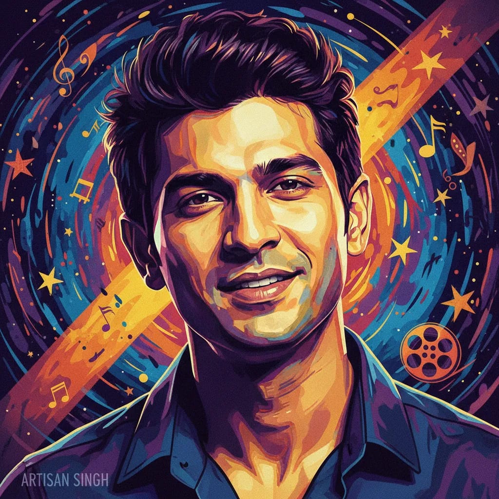 Artistic portrait of Sushant Singh