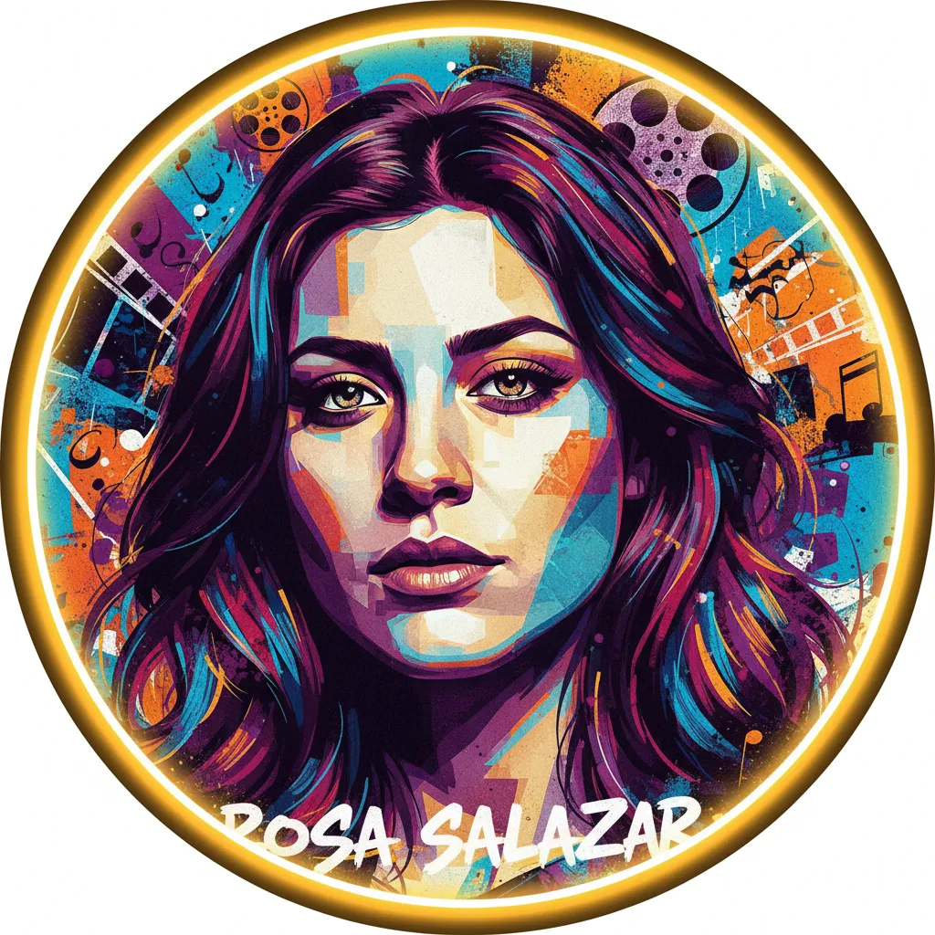 Artistic portrait of Rosa Salazar