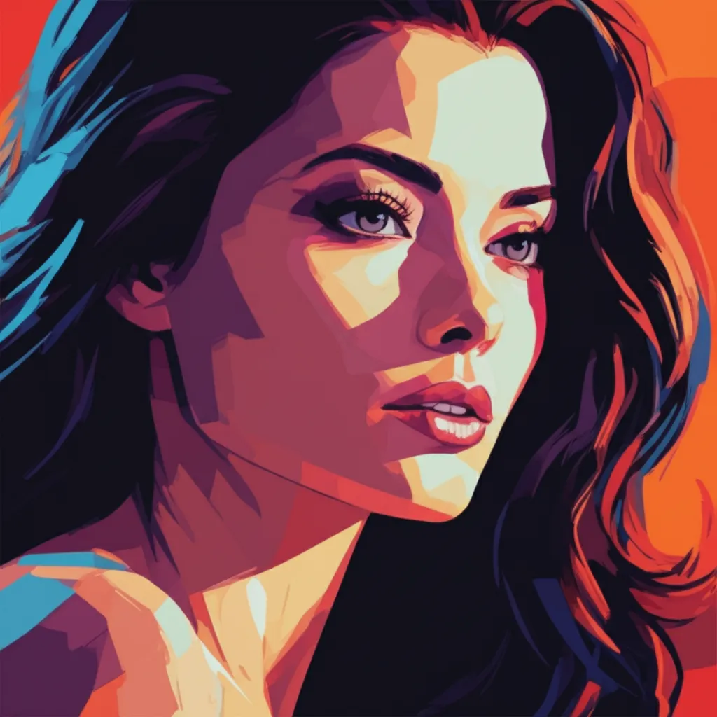 Artistic portrait of Laura Harring