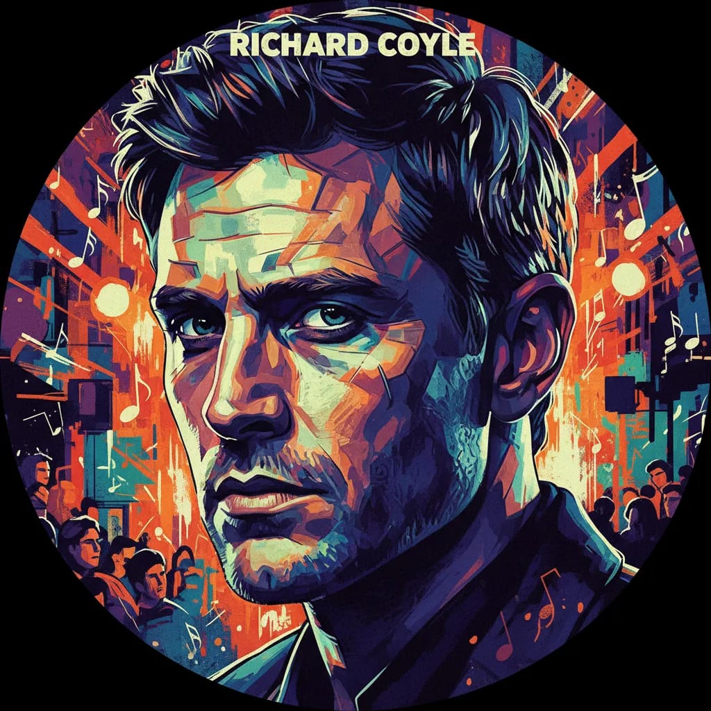 Artistic portrait of Richard Coyle